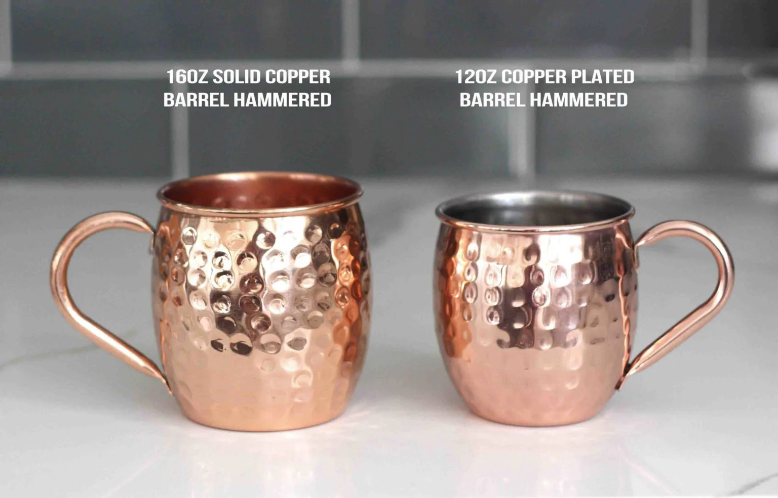 Engraved 16oz Solid Copper Mugs - All Styles - Image 14