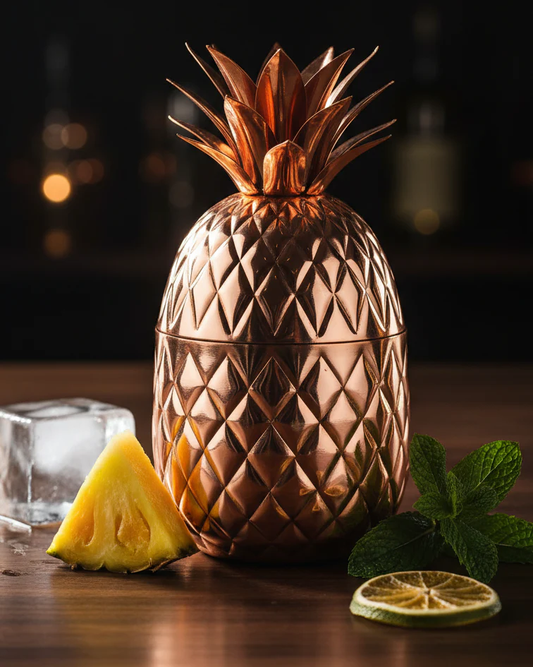 20oz Copper Pineapple Tumbler - Image 3