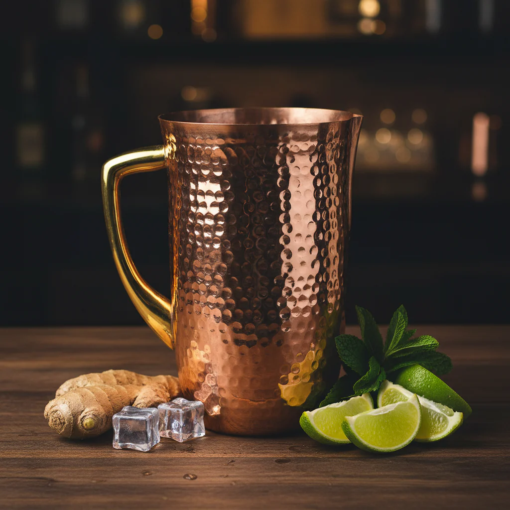 Hammered Copper Pitcher - Image 3