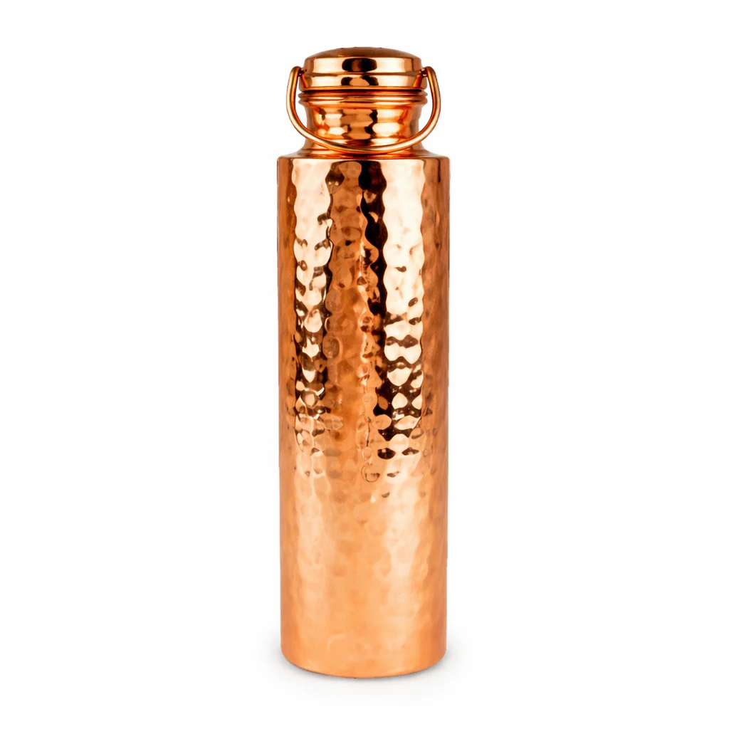 Hammered Copper Water Bottle - Image 3