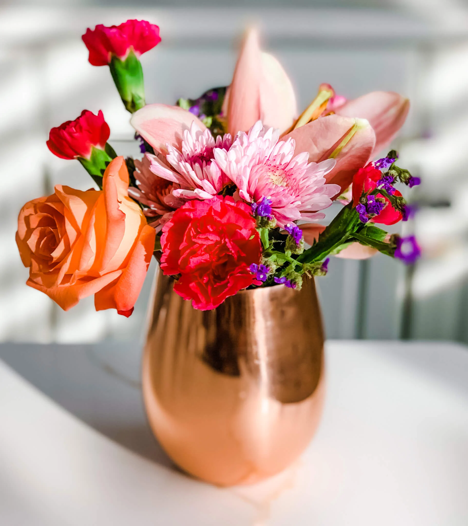 Smooth Stemless 16oz Copper Wine Cup - Image 5