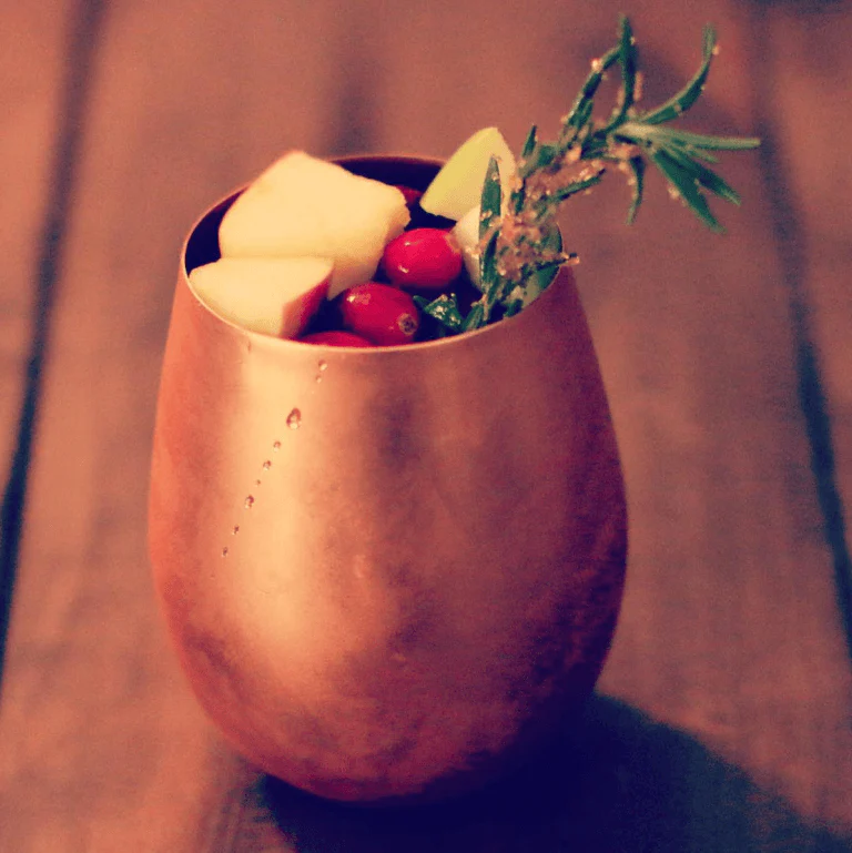 Smooth Stemless 16oz Copper Wine Cup - Image 6