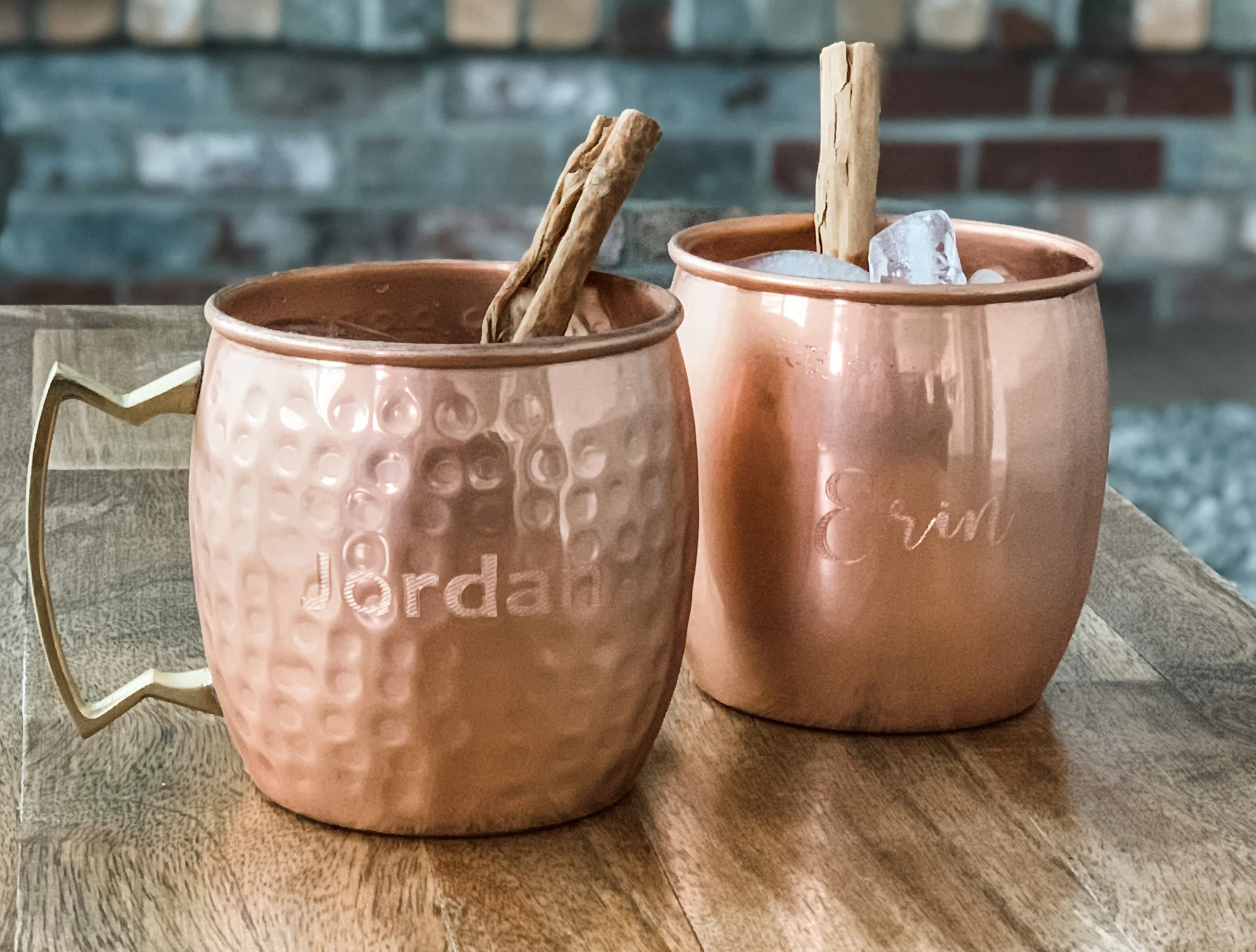 Custom Text Engraved Copper Mug - Image 4