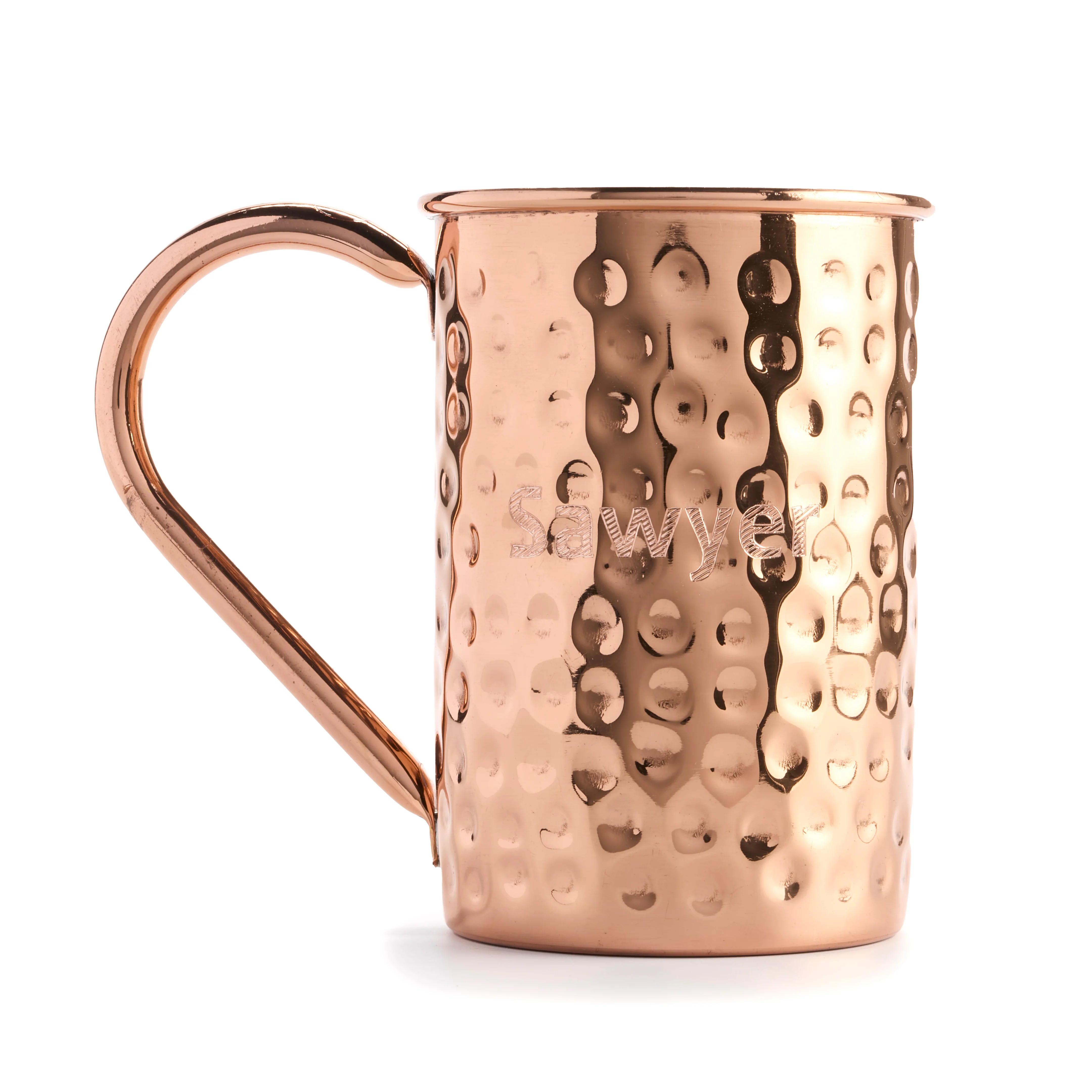 Custom Text Engraved Copper Mug - Image 5