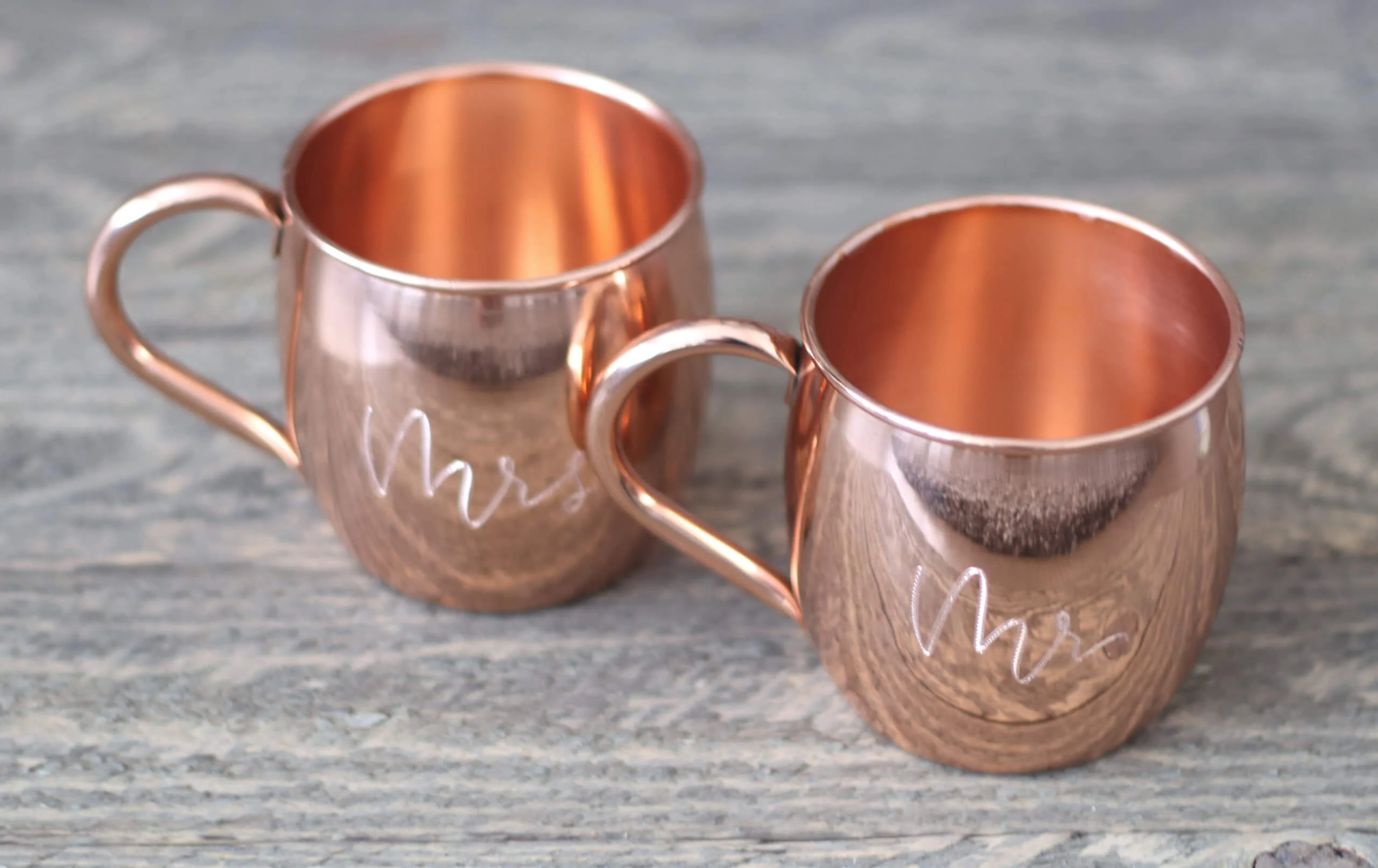 Mr. & Mrs. Barrel Smooth 16oz Copper Mugs - Image 6